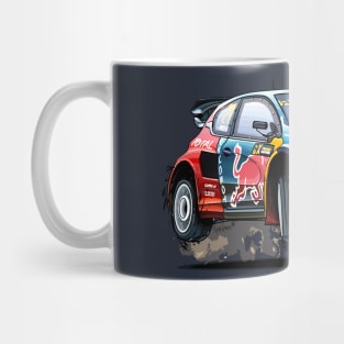 Timmy Hansen's Peugeot 208 RX - Illustration Mug